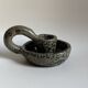 Cellar rat ceramic candlestick