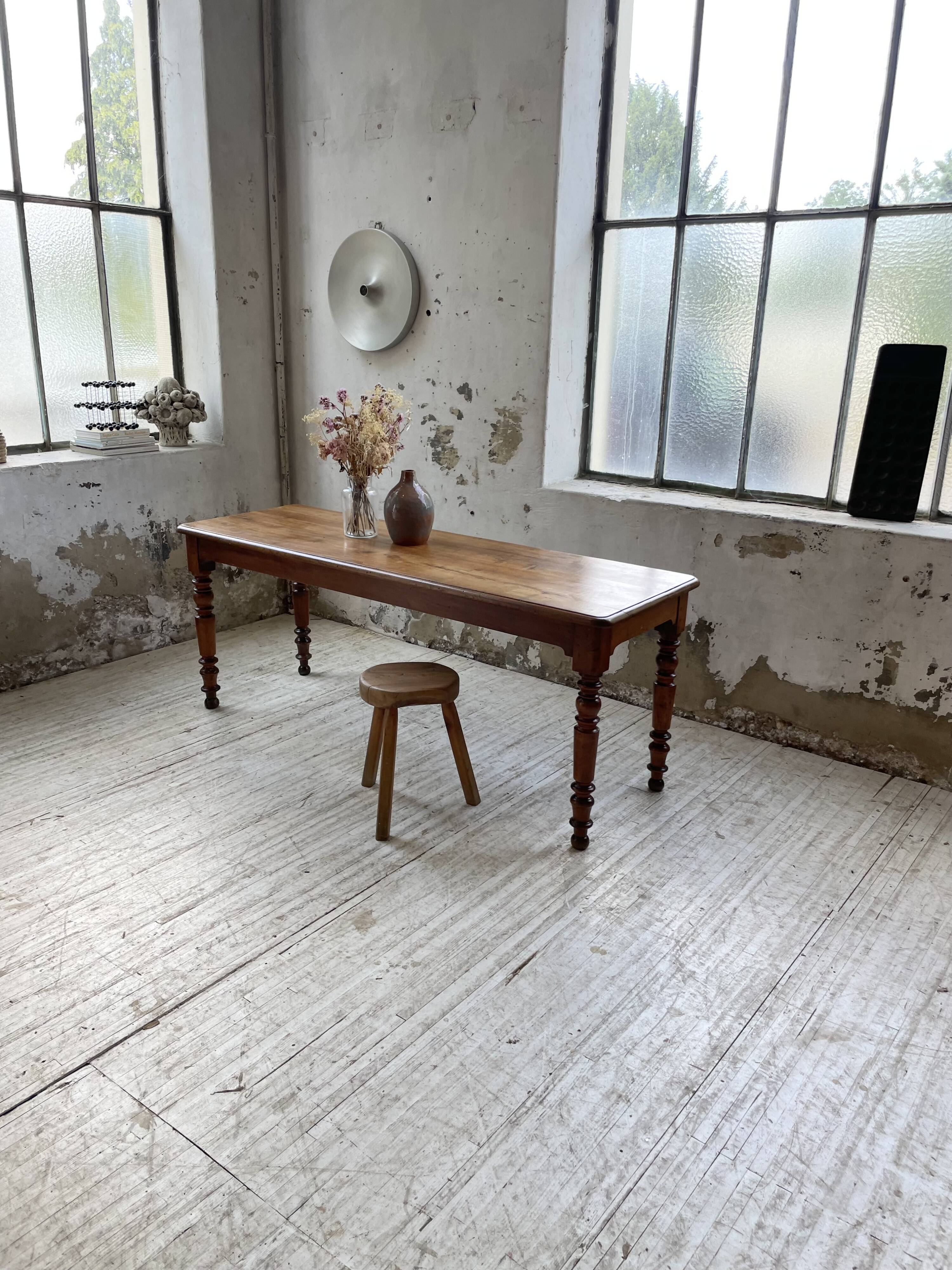 Walnut farm table 185 cm