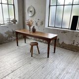 Walnut farm table 185 cm