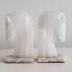 Pair of onyx horse bookends 1970