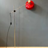 Adjustable red floor lamp
