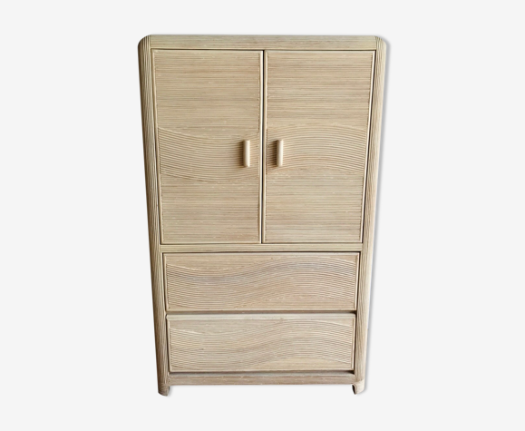 Cabinet cabinet TV rattan bamboo Vivai del Sud