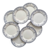 8 flat ironware plates “Balzac” Choisy le Roi