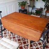 ERCOL folding dining table in solid elm