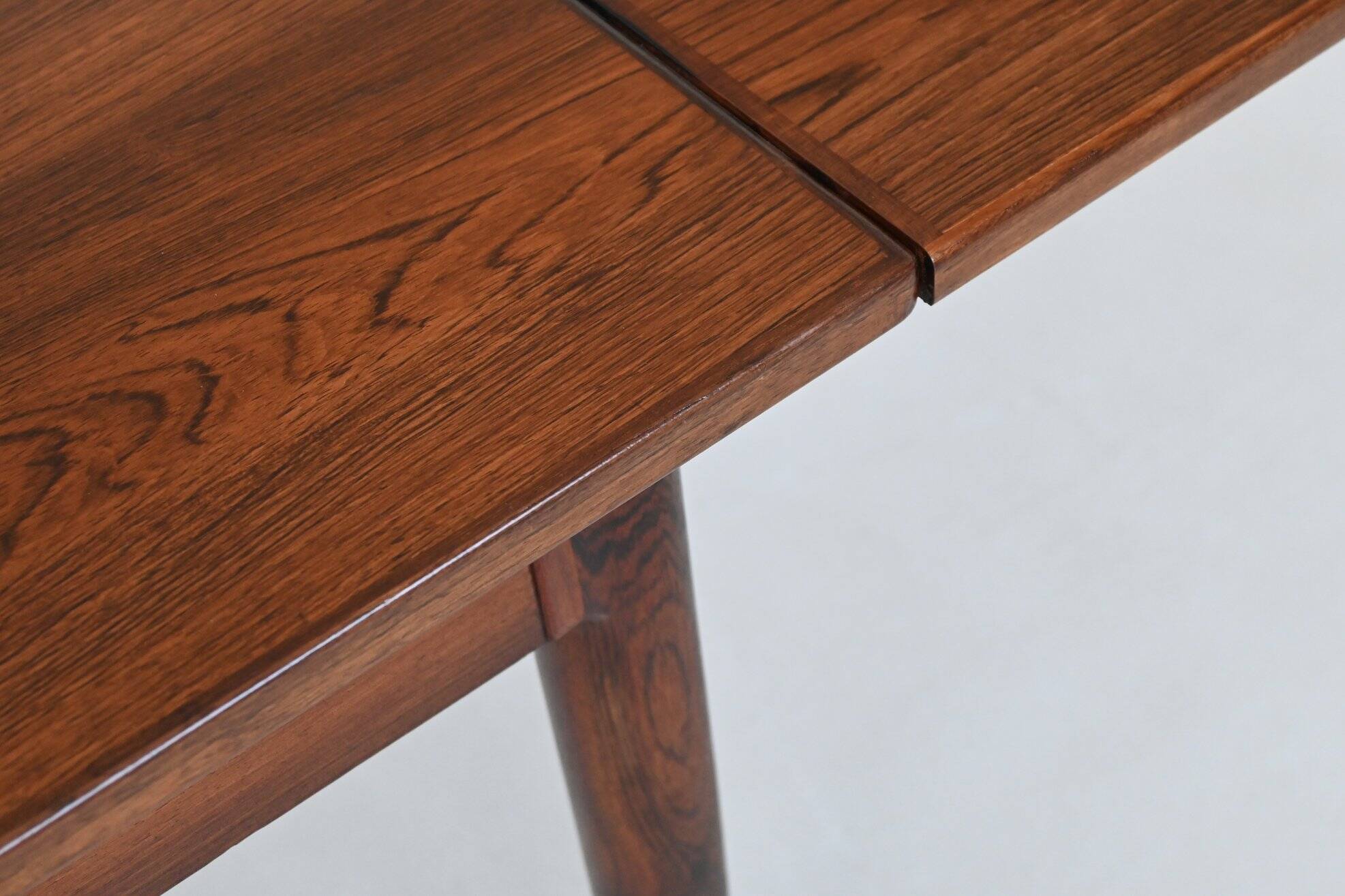 Niels Otto Moller large extendable dining table in rosewood Denmark 1960