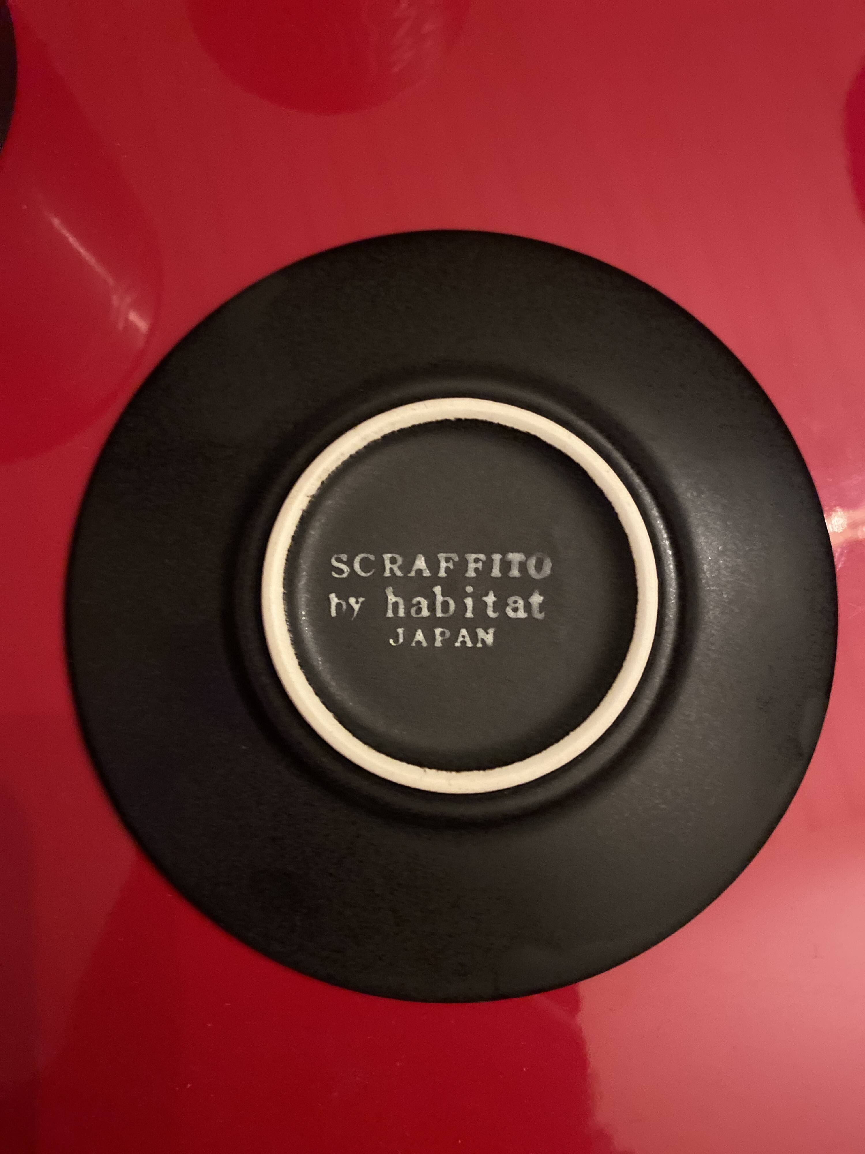 Scraffito Habitat Service 9 pieces