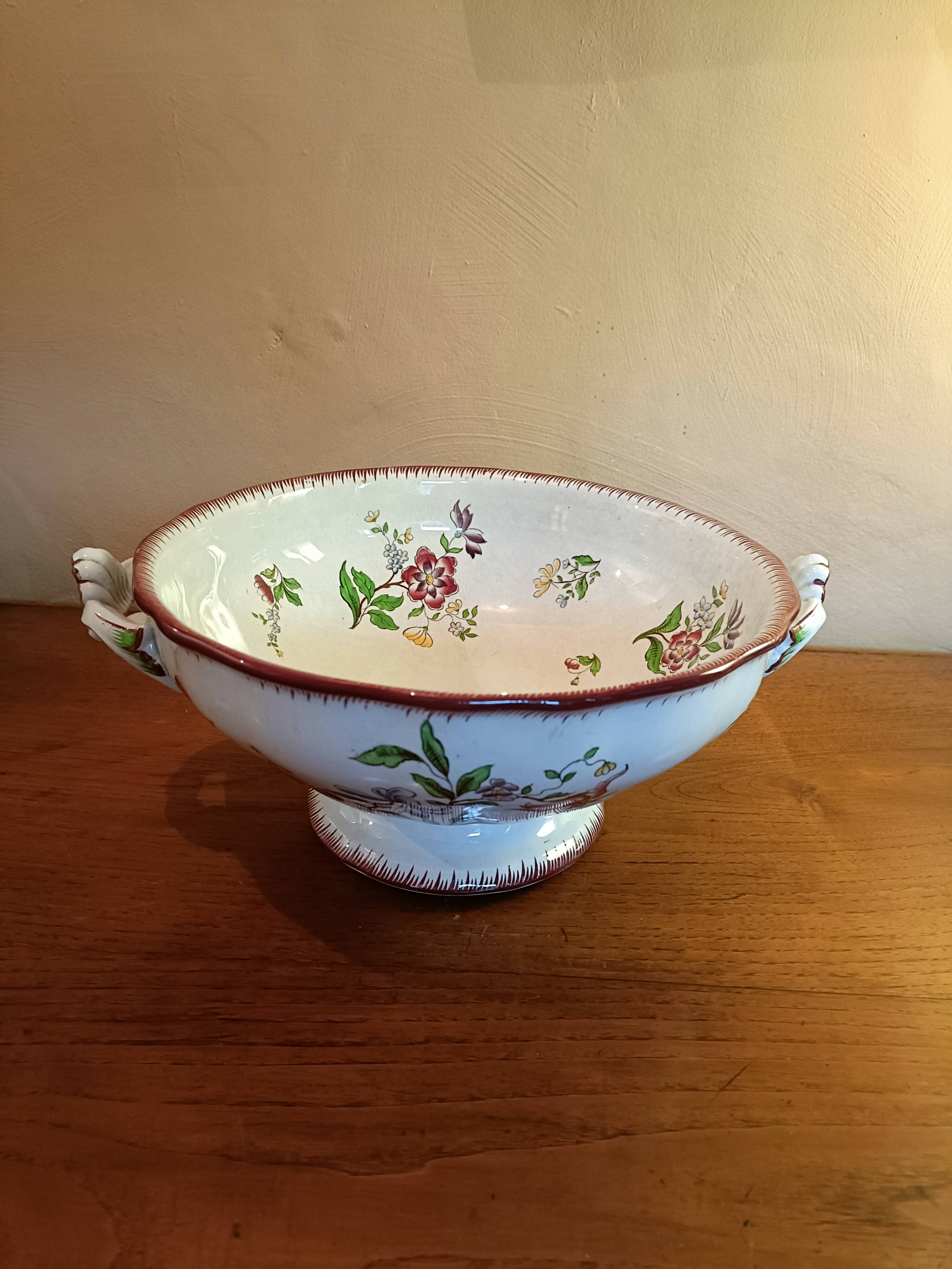 Large old Strasbourg salad bowl