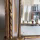 Trumeau/Louis XVI style mirror/Golden wood & stuff/Beveled glass/c1920