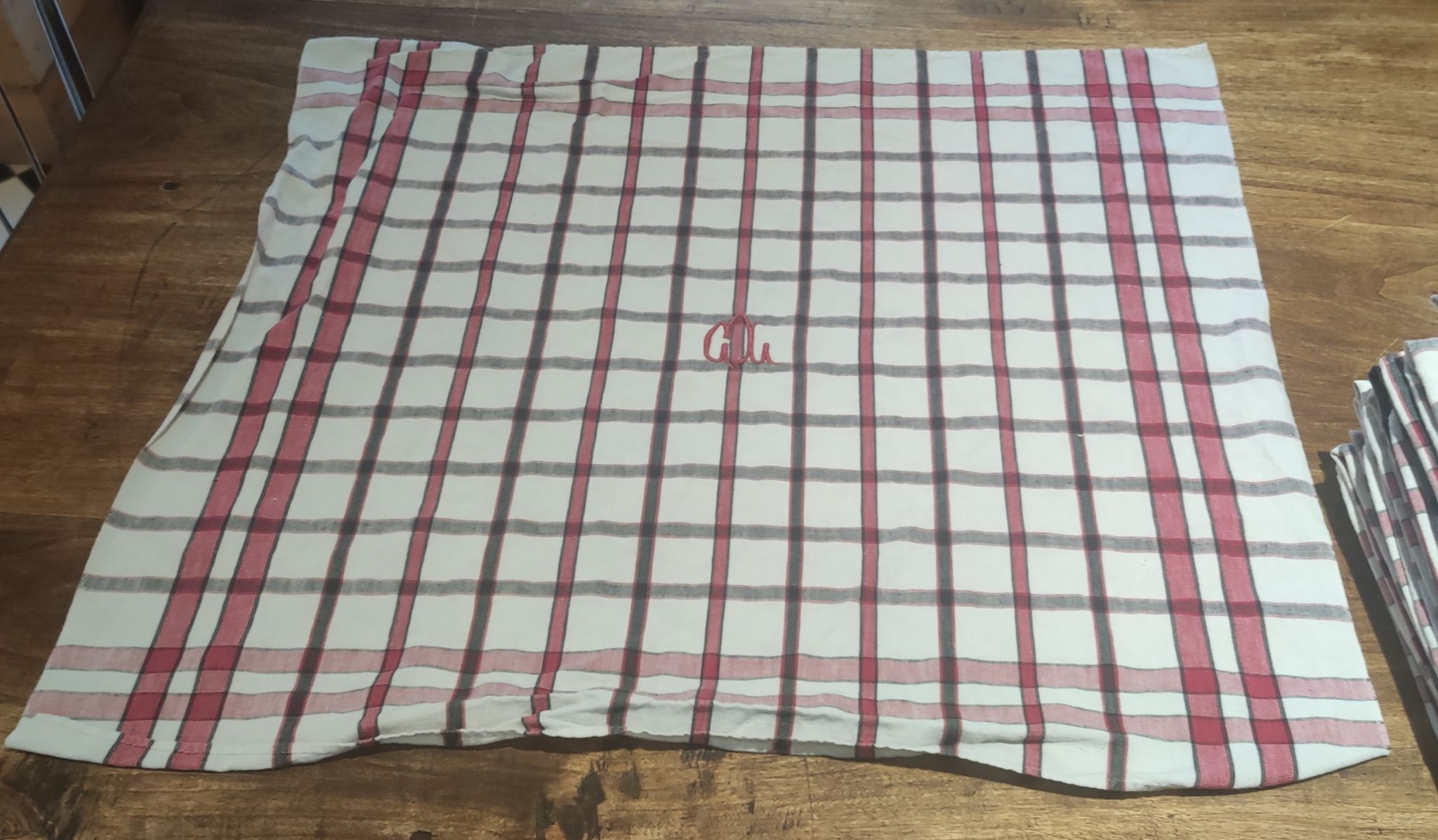 Ensemble de 12 serviettes de table vintage