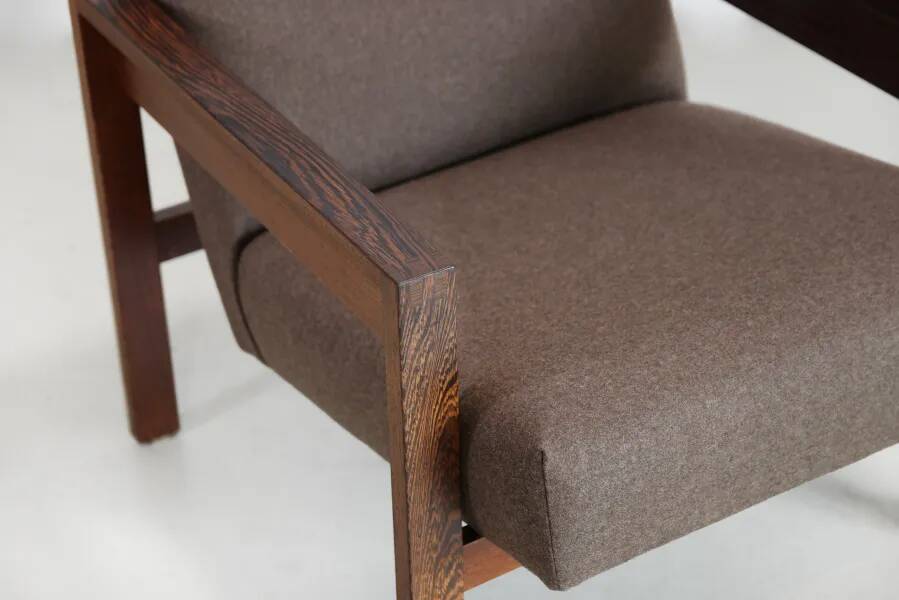 Hein Stolle for 't Spectrum wenge wooden armchair model SZ25 / SZ80
