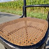 Set of 2 cane bistro chairs