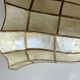 Applique murale en nacre et laiton vintage