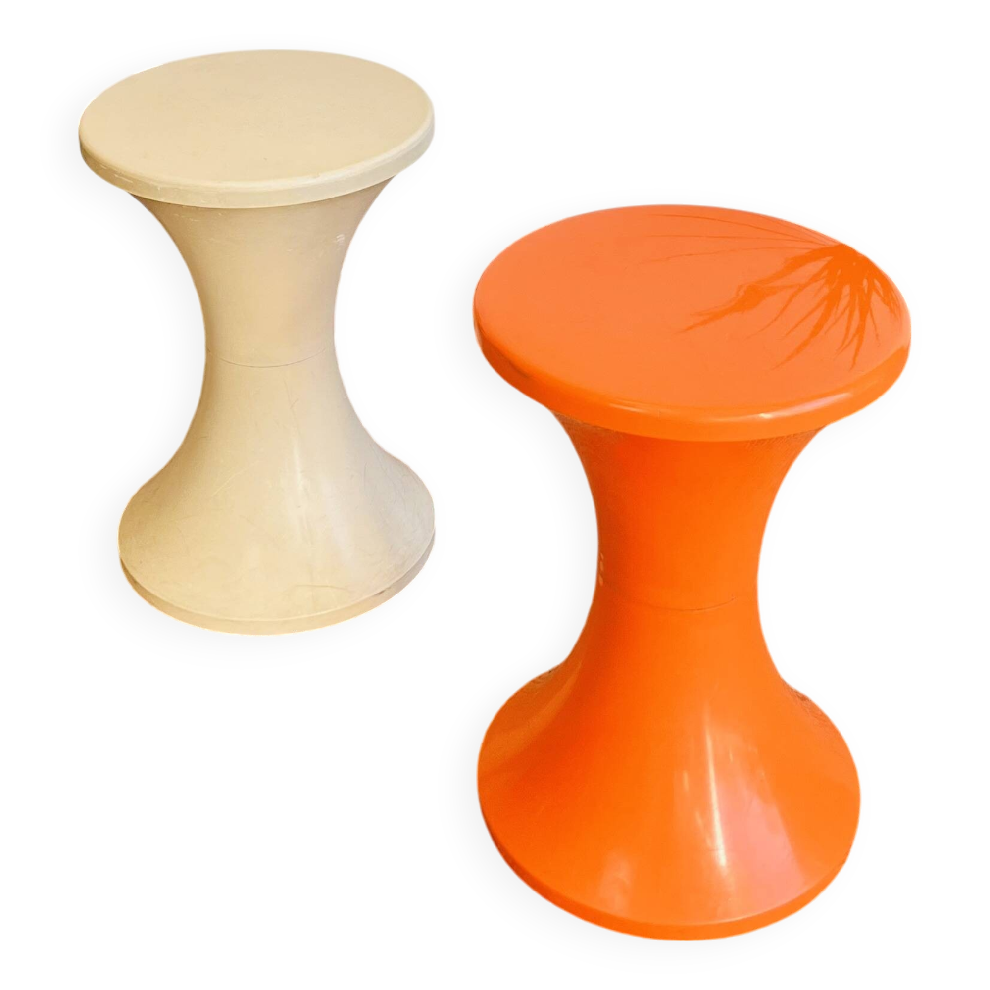 2 tam tam stools by Henry Massonet
