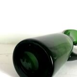 Duo de carafes en verre Empoli vintage