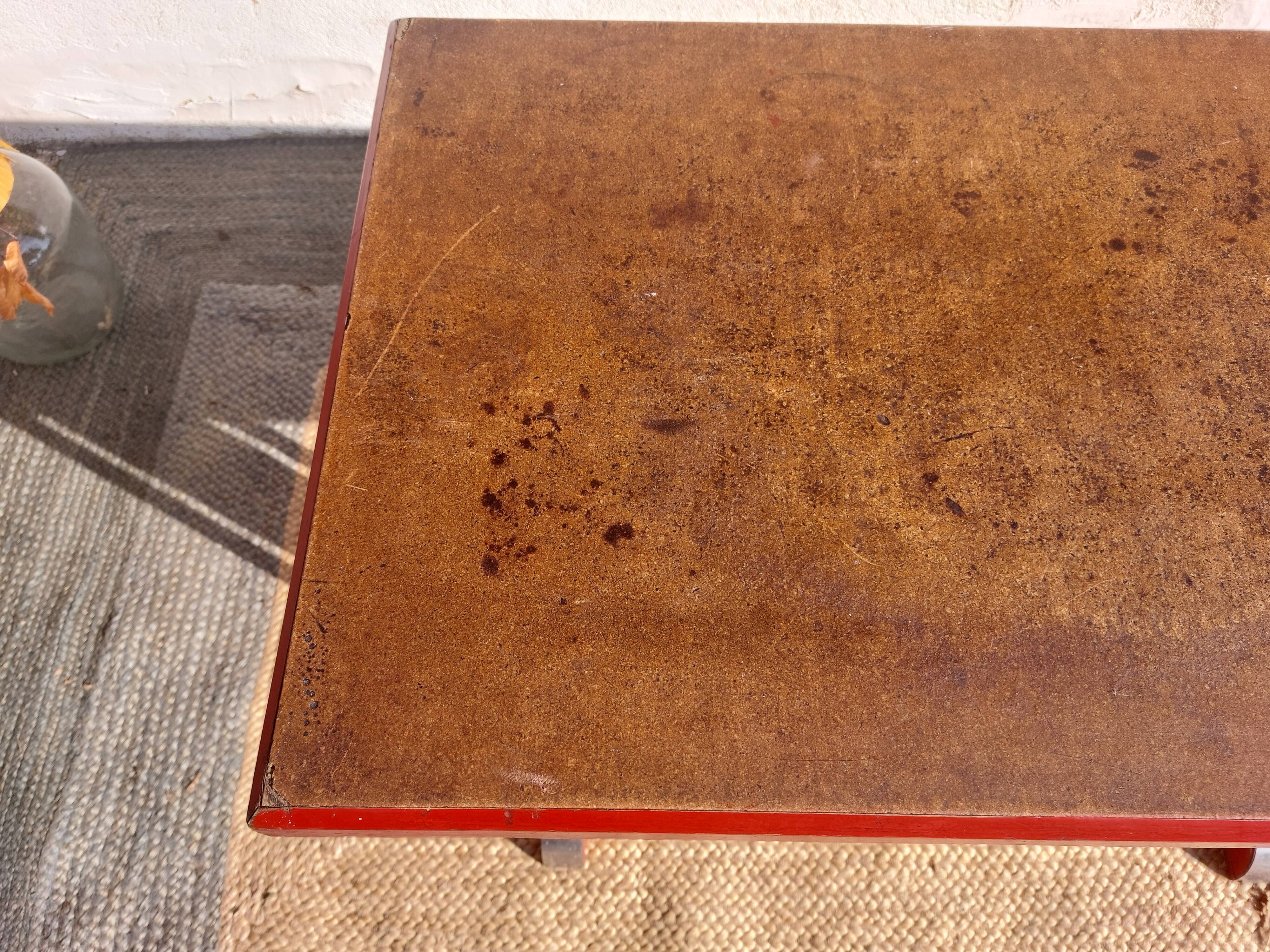 bistro table, wood and aluminium