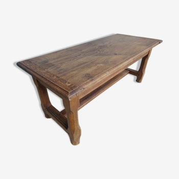 Solid oak farmhouse coffee table