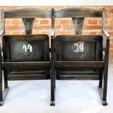 Vintage Cinema Seats, 1930s, Set of 2