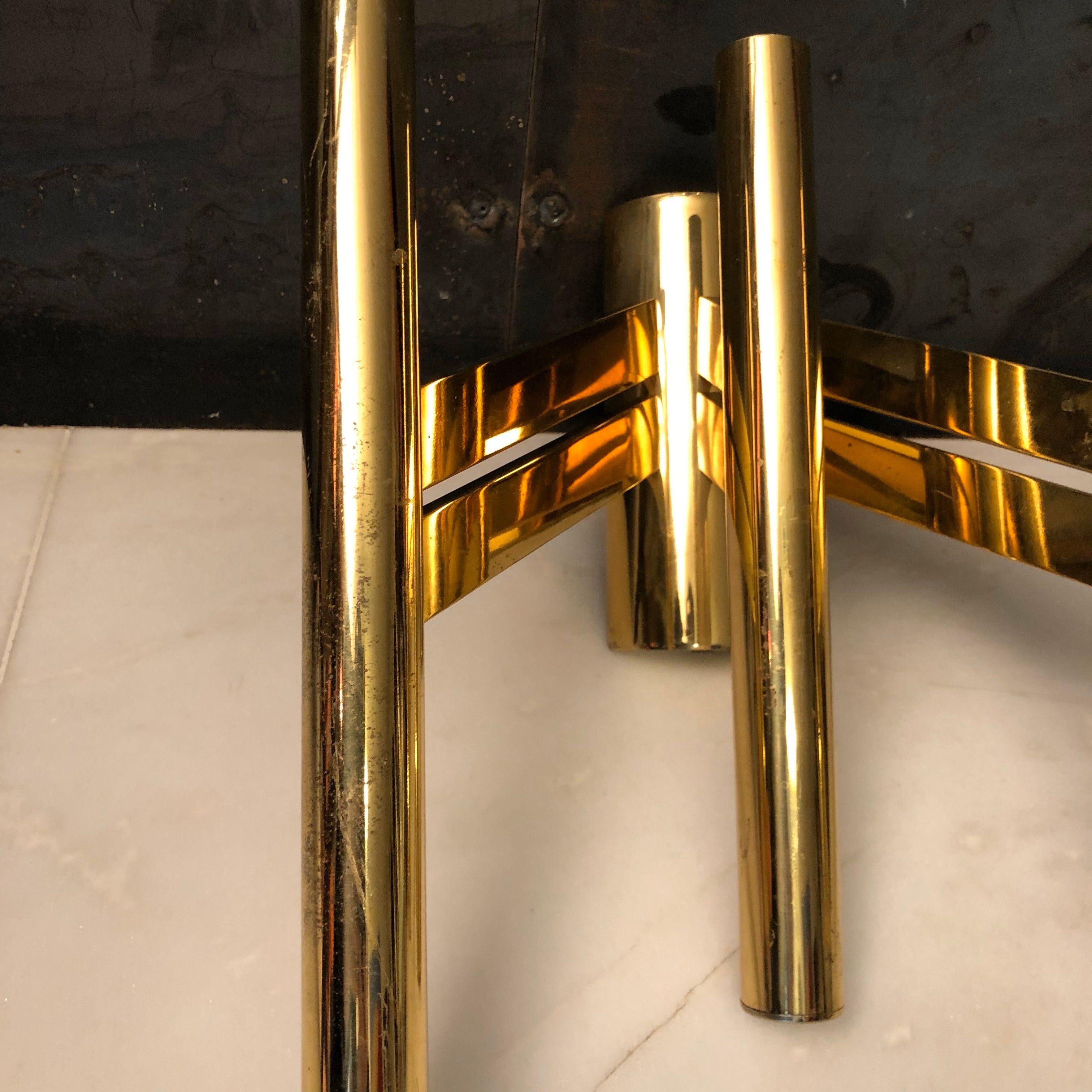 Single brass sconce from Sciolari, italy, 1970