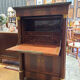 Empire secretary in mahogany, bronze and marble with secret drawers.