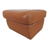 Pouf cuir vintage