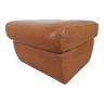 Vintage leather pouf