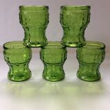5 vintage glasses