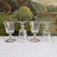 4 verres à vin en cristal ancien Caton Saint Louis Baccarat