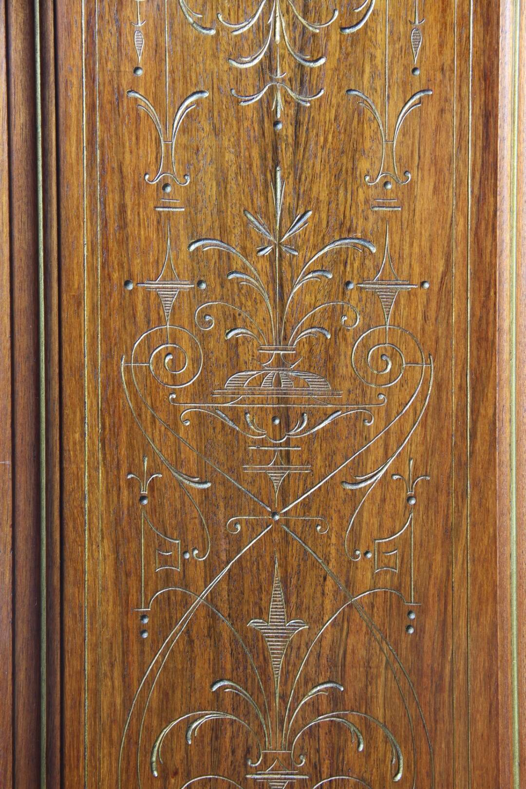 Vintage Antique Danish Solid mahogany Wood Cabinet, 1890s