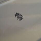 Large dish KG Lunéville street lamp tulip and flowers - 35.5 cm x 28 cm