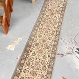 Vintage Beige Grey-Blue Runner Rug