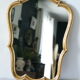 Rocaille mirror Louis XV style gilded with vintage gold leaf