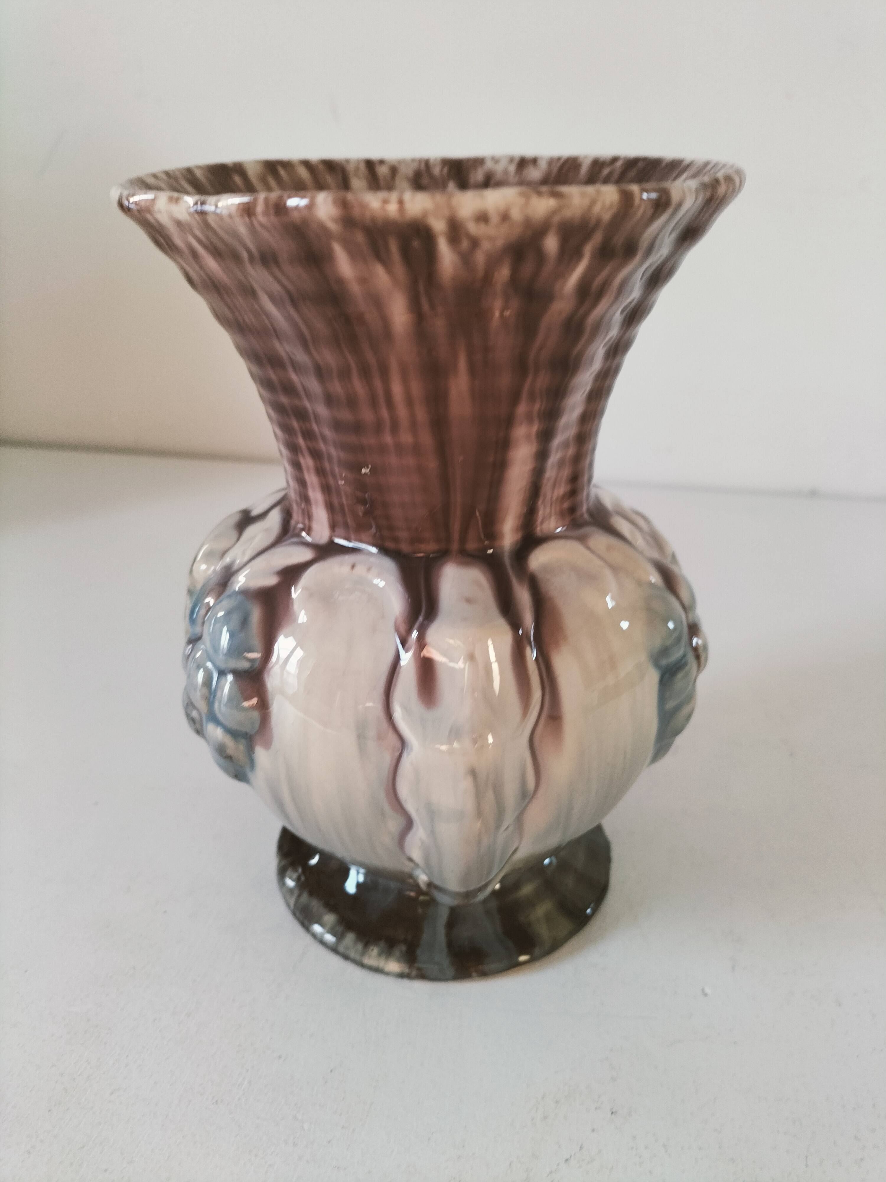 Pichet à glaçure ruisselante années 50