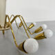 Antique 12-light Sputnik spider pendant lamp from the 60s