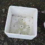 Pair of square flowerpots