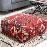 Moroccan kilim pouf