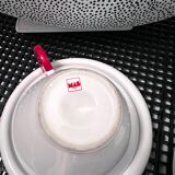 Ceramic tea set by Mas in the Memphis Milano style, 1980s, Set of 7