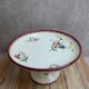 Antique compote dish Sarreguemines – Strasbourg model – floral decoration