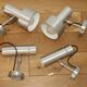 Brushed metal wall lights 1970 (tube)