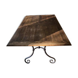 Solid oak dining table
