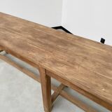 Oak console farm table 3m