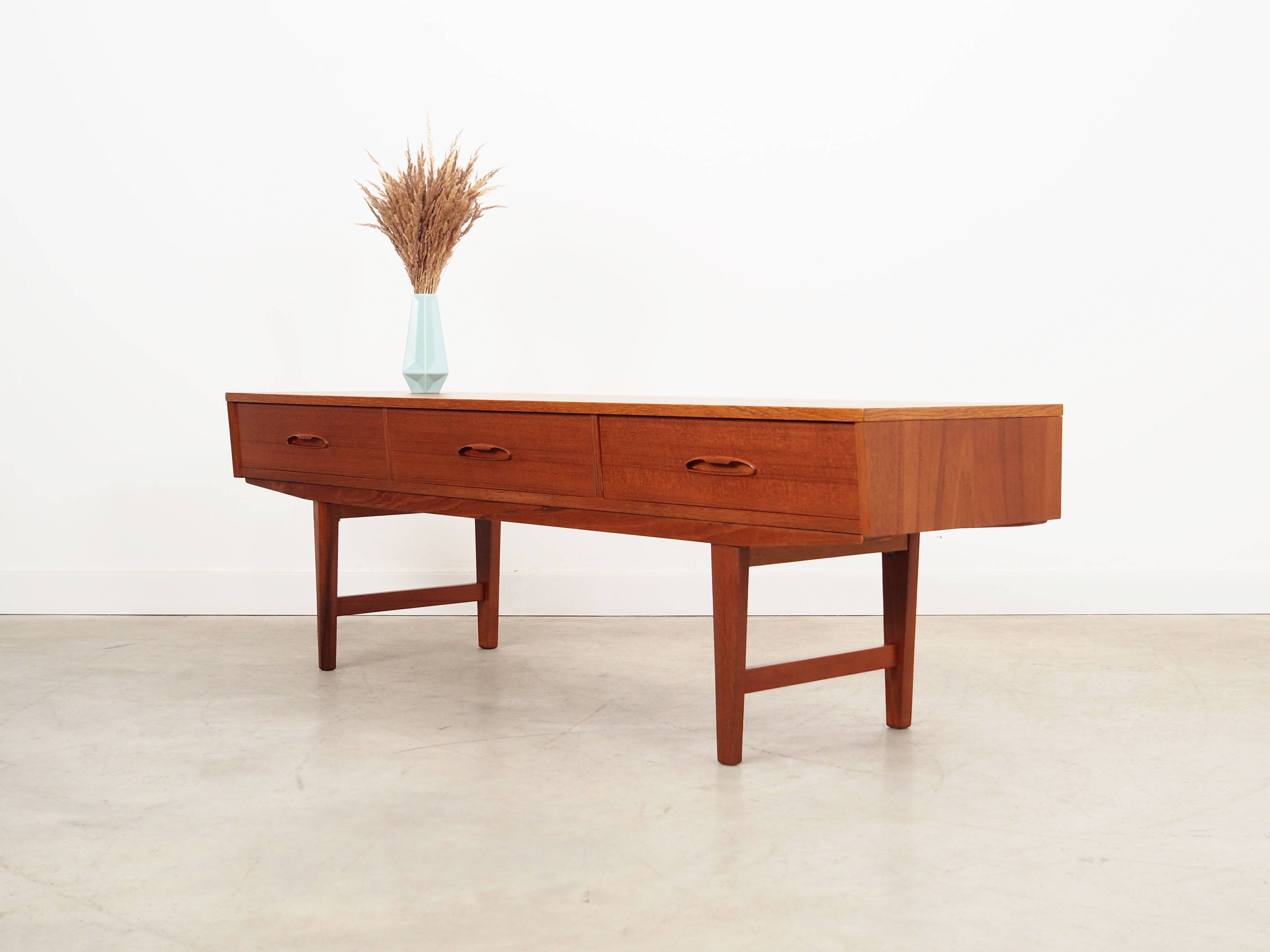 Teak lowboard, Danish design, 1960s, production: Denmark