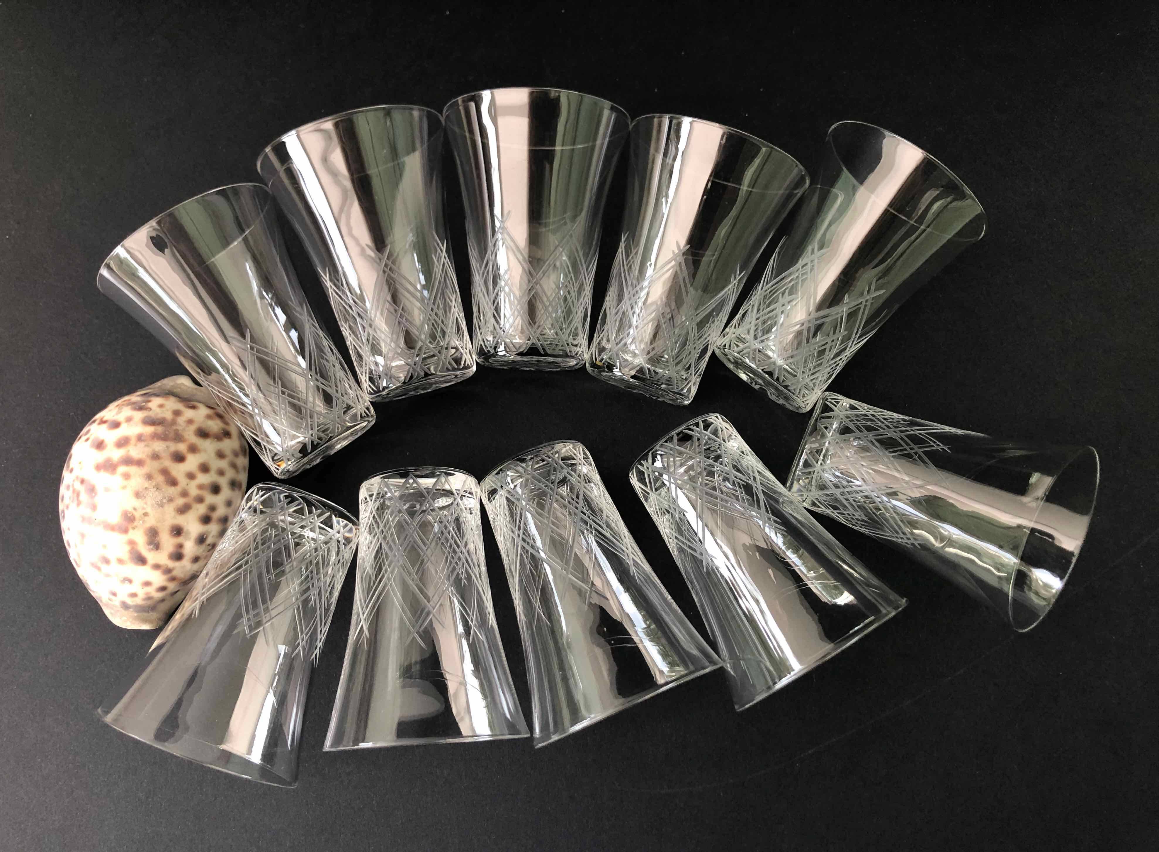 10 old alcohol goblets