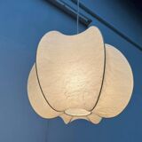 Modern mid-century Cocoon pendant lamp by Friedel Wauer for Goldkant Leuchten, Germany, 1960s.