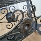 Vintage Iron Cast Magazine Rack: Handmade Gothic Home Decor