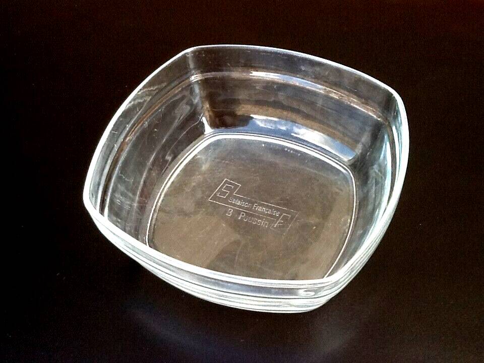 1970s Arcoroc Dish Transparent Glass SF (French Salted Meat) B Poussin