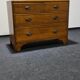 Commode en chêne vintage art déco