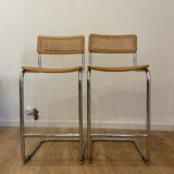 Tabourets de Bar Cesca par Marcel Breuer.
