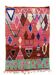 Modern Moroccan Berber Rug 200x300 cm – Geometric wool area rug, pink Boujad style