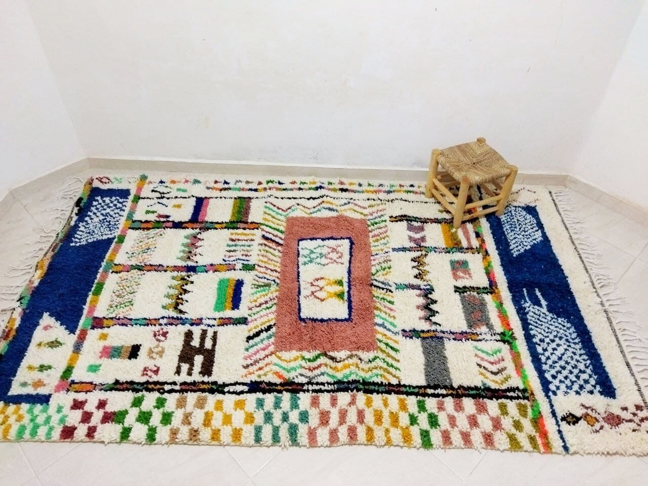Tapis berbère marocain 263 x 155cm