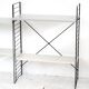 Tomado floor shelf in shades of gray